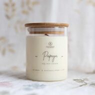 Κερί Σόγιας σε Διάφανο Δοχείο Μεσαίο