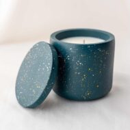 Βαζάκι πορσελάνης με κερί πετρόλ