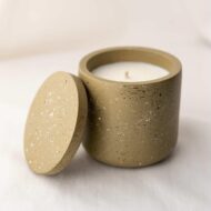 Βαζάκι πορσελάνης με κερί λάτε