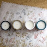 Βαζάκι πορσελάνης με κερί μαύρο - Image 2