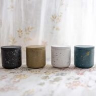 Βαζάκι πορσελάνης με κερί λάτε - Image 3