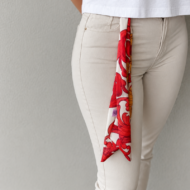 Red flowers headband - Image 2